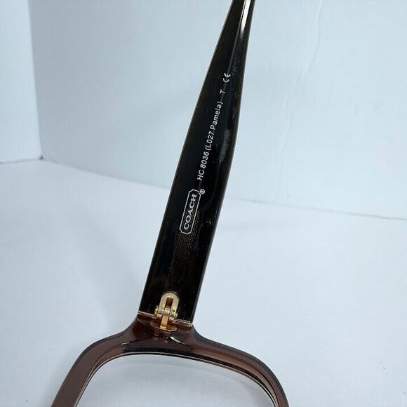 COACH EYEGLASSES BROWN HC 8036 L027 PAMELA FRAMES 56-16-135 5073/13 Italy - Picture 6 of 7